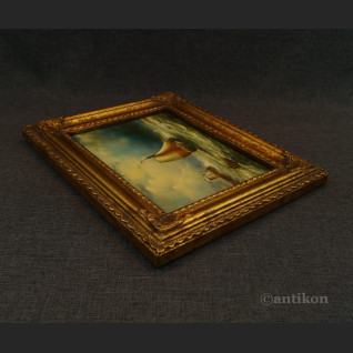 Pejzaż marynistyczny łódź na morzu 