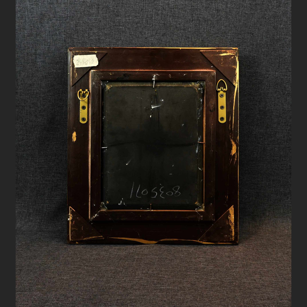 Obraz papuga w stylowej ramie 