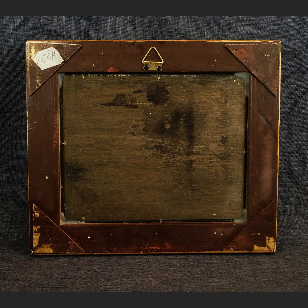 Obraz olejny wioska rybacka malarstwo 