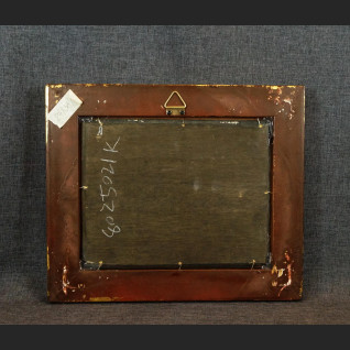 Obraz żaglowiec na morzu miniatura olejna 