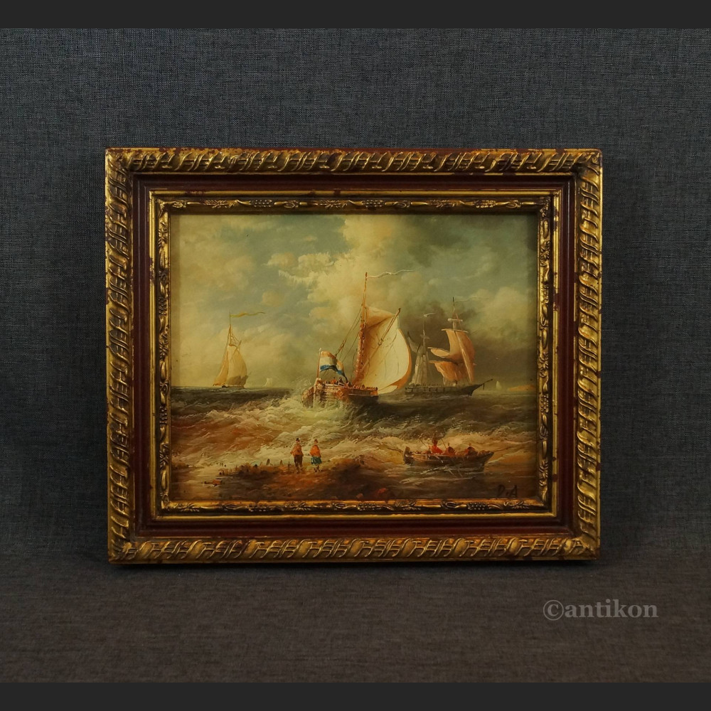 Pejzaż morze obraz w drewnianej ramie 