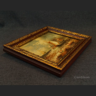 Pejzaż morze obraz w drewnianej ramie 