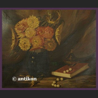 Stary obraz olejny piękne malarstwo martwa natura Stary obraz olejny piękne malarstwo martwa natura