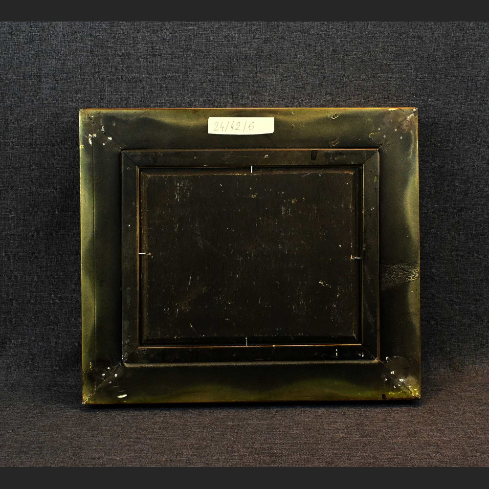 Obraz piknik na plaży olejny w złotej ramie  Obraz piknik na plaży olejny w złotej ramie