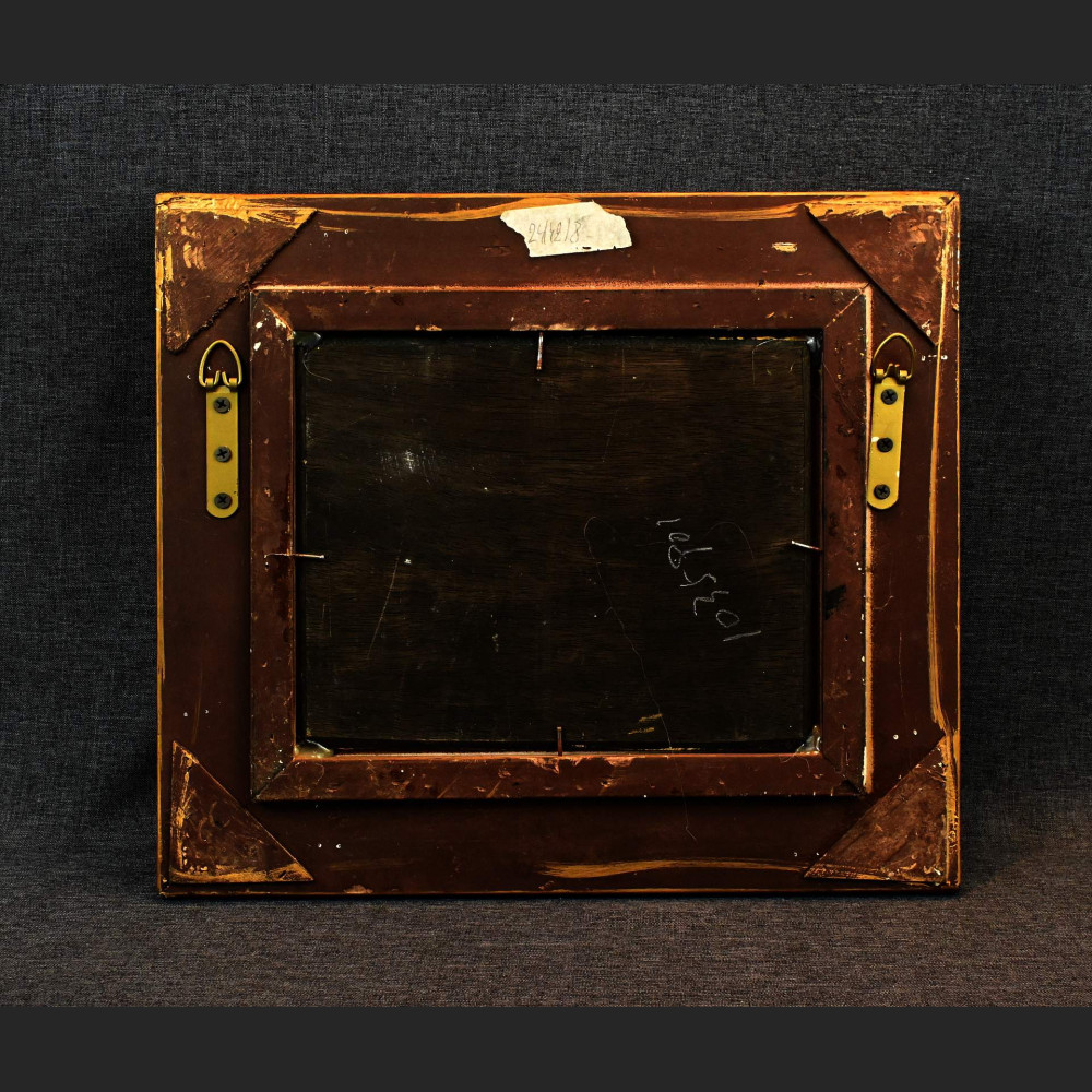 Obraz króliczki olejny w stylowej ramie Obraz króliczki olejny w stylowej ramie