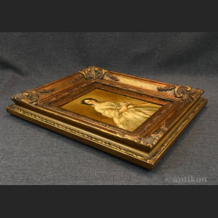 Portret rokokowej damy obraz olejny 