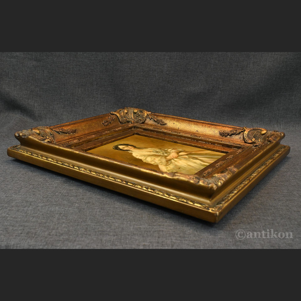 Portret rokokowej damy obraz olejny 