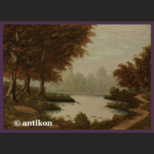 Obraz na płótnie Urok natury stary olej 