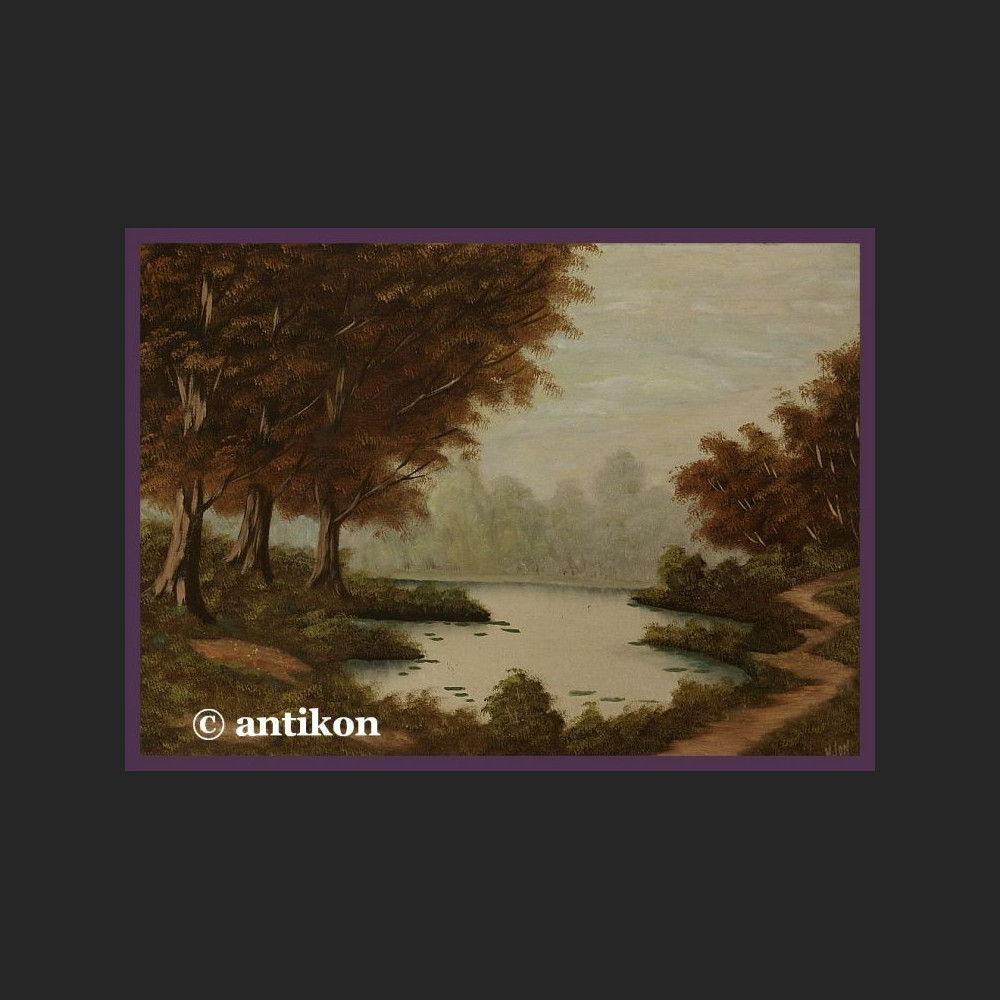 Obraz na płótnie Urok natury stary olej 