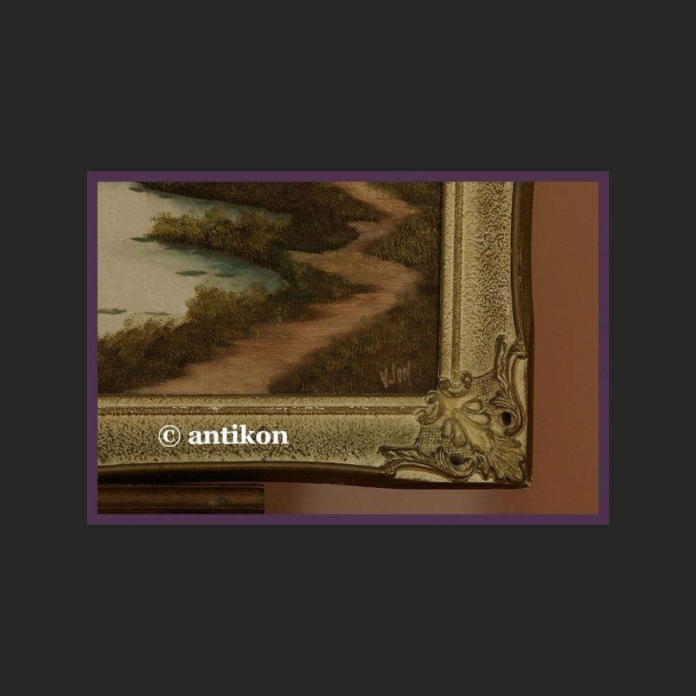 Obraz na płótnie Urok natury stary olej 