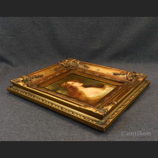 Rudowłosa obraz portret w ramie 