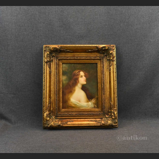 Rudowłosa obraz portret w ramie 