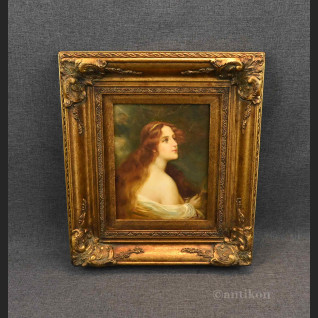 Rudowłosa obraz portret w ramie 