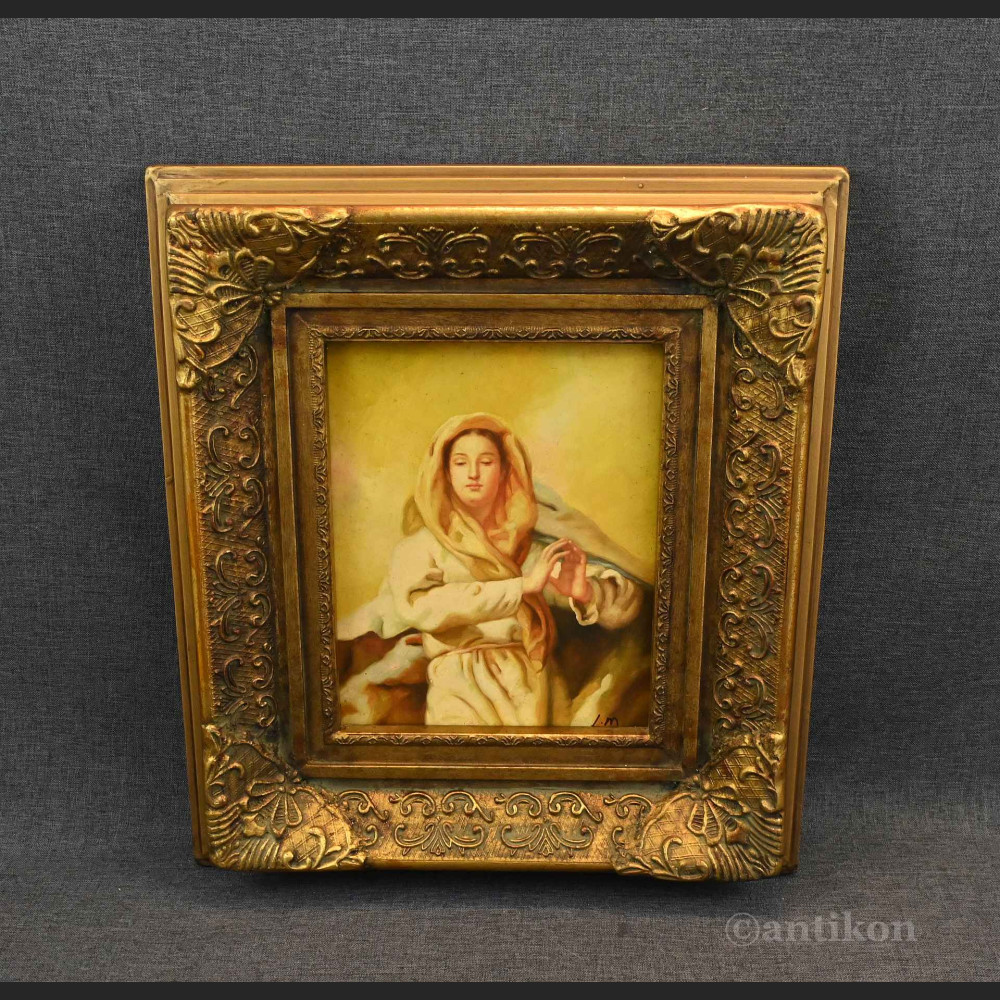 Maryja obraz olejny w ramie  Maryja obraz olejny w ramie