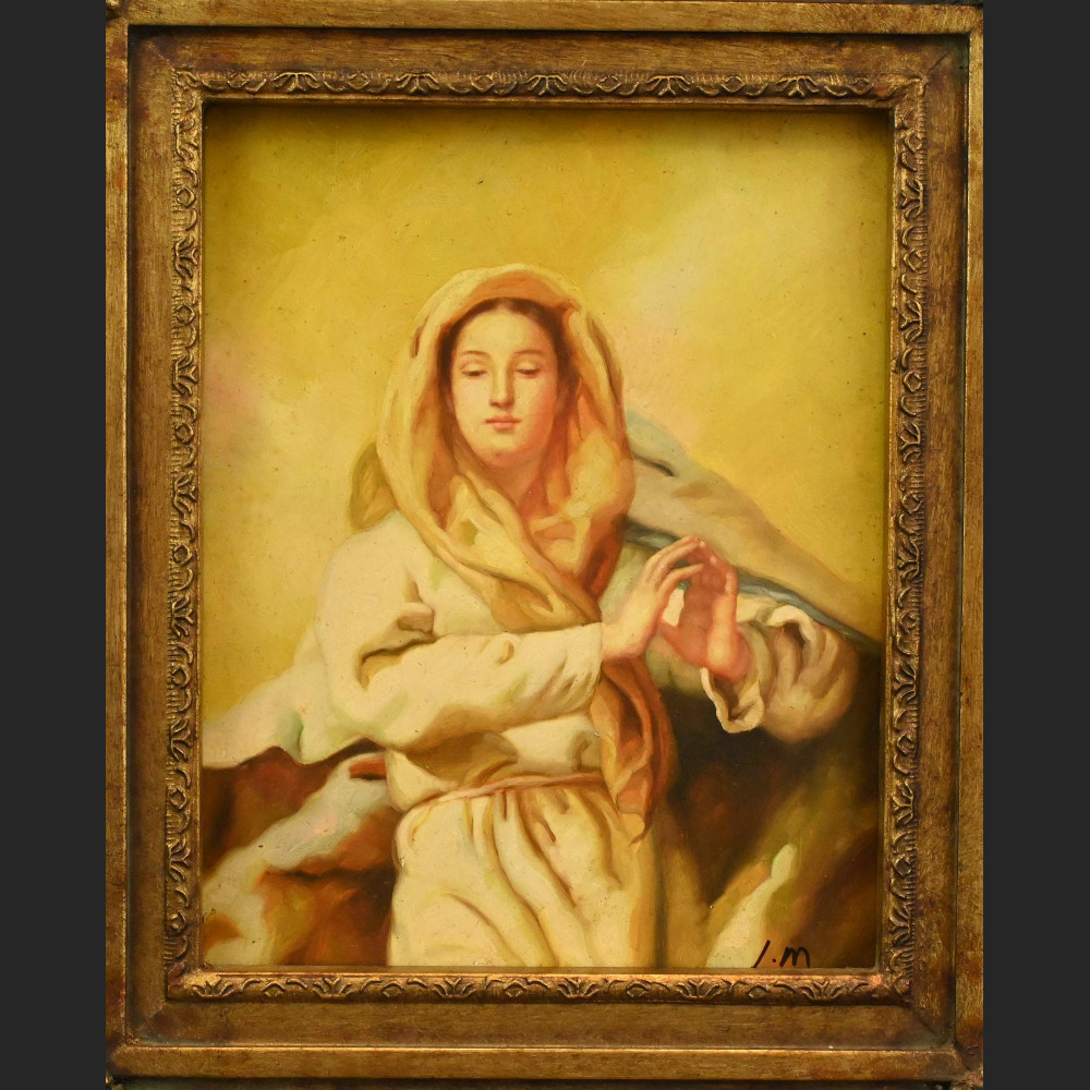 Maryja obraz olejny w ramie  Maryja obraz olejny w ramie