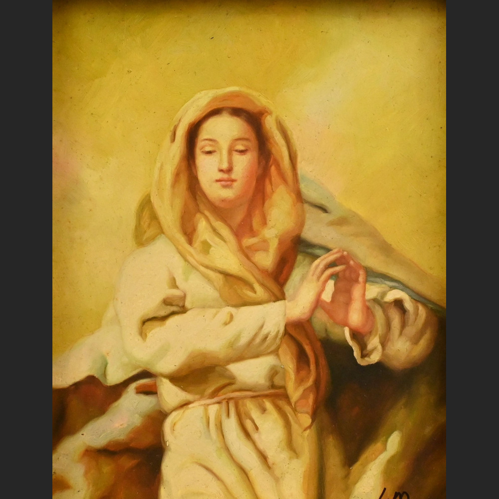 Maryja obraz olejny w ramie  Maryja obraz olejny w ramie