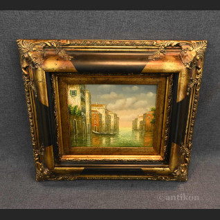 Wenecja pejzaż obraz olejny z gondolą 