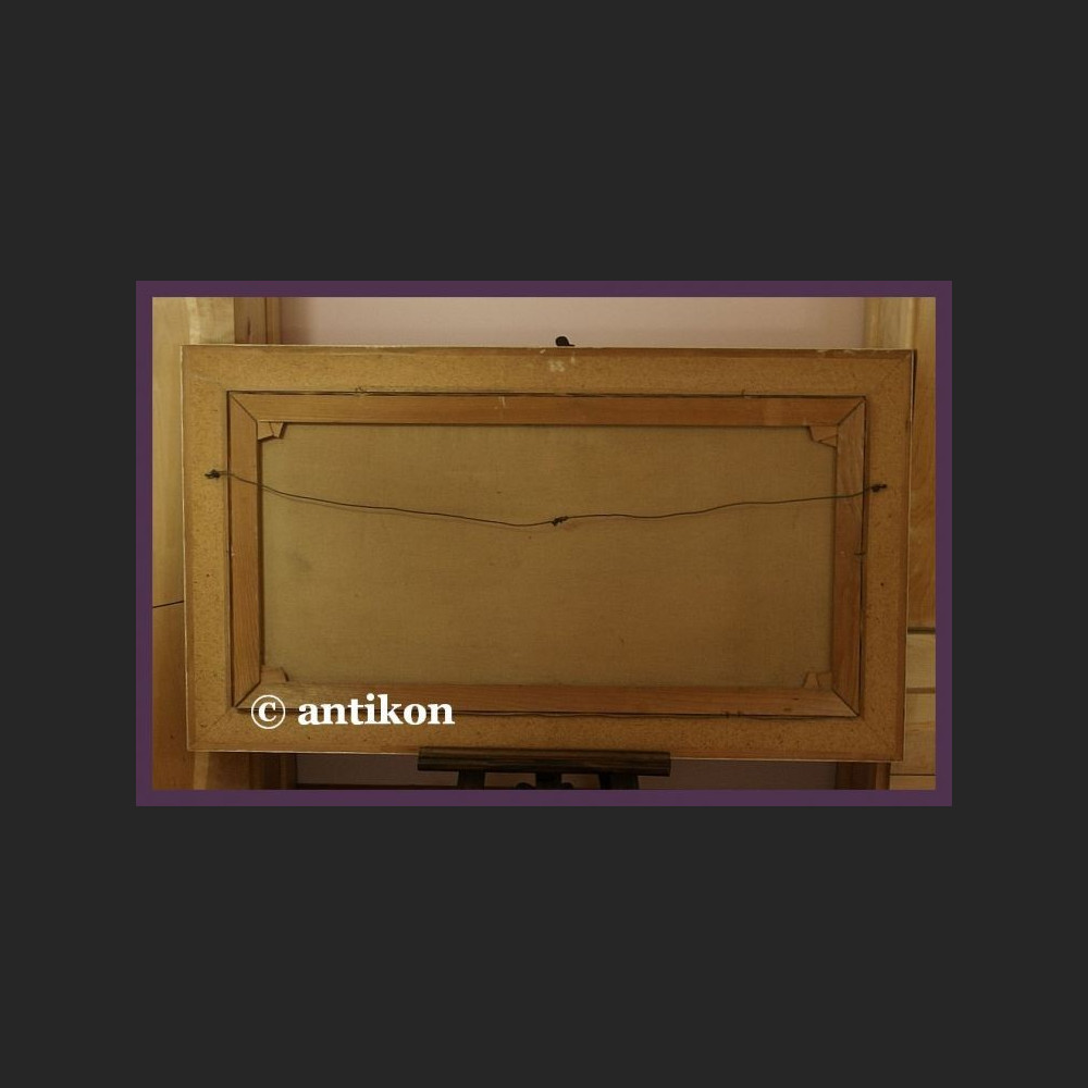 Obraz olejny marynistyczny Łodzie i morze Obraz olejny marynistyczny Łodzie i morze