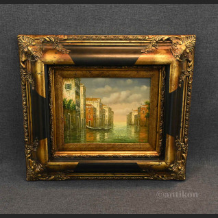 Wenecja pejzaż obraz olejny z gondolą 