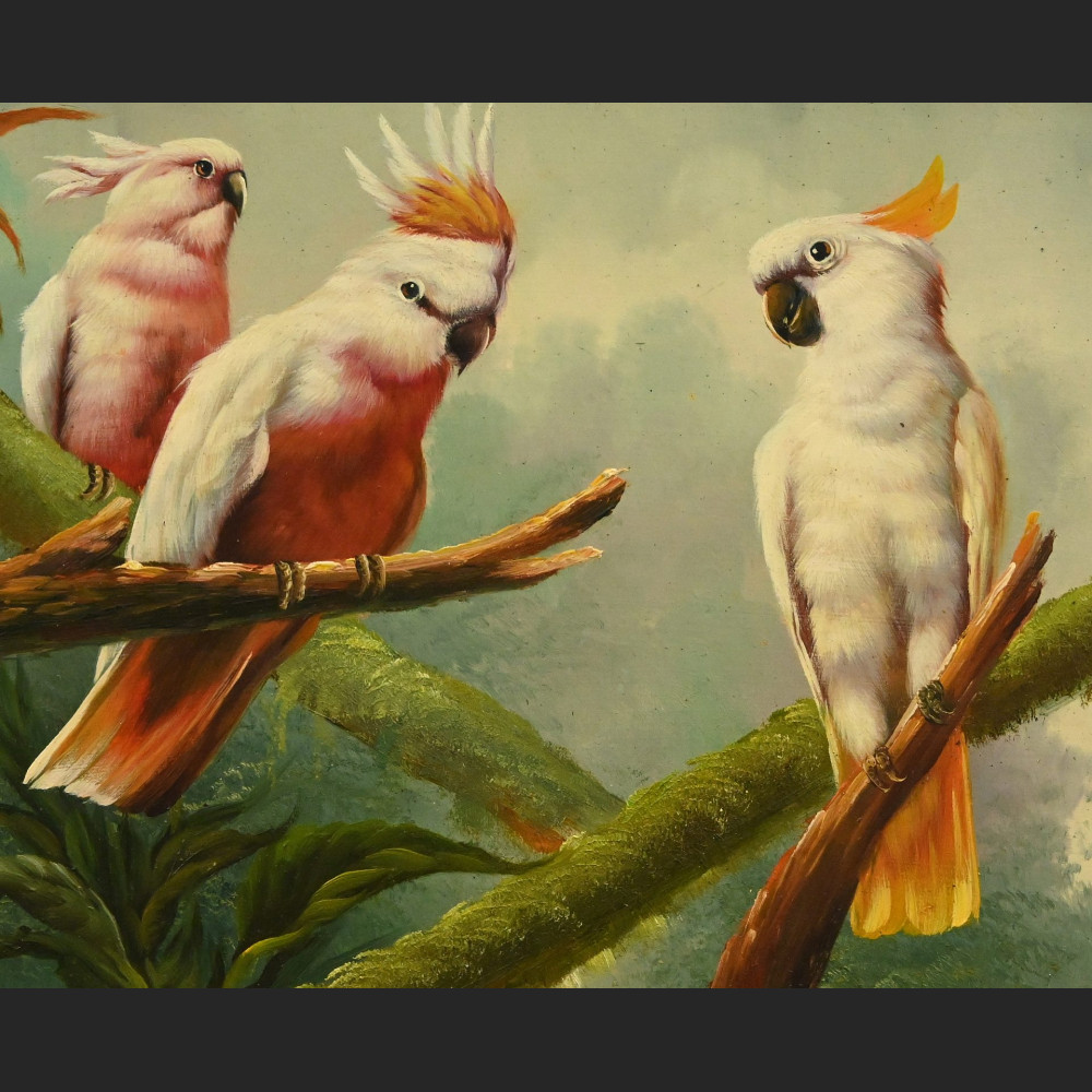 Obraz z ptakami malarstwo olejne na prezent Obraz z ptakami malarstwo olejne na prezent