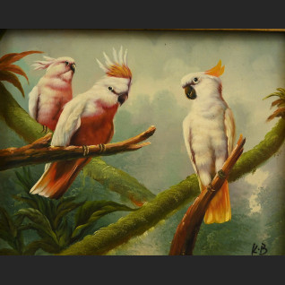 Obraz z ptakami malarstwo olejne na prezent Obraz z ptakami malarstwo olejne na prezent