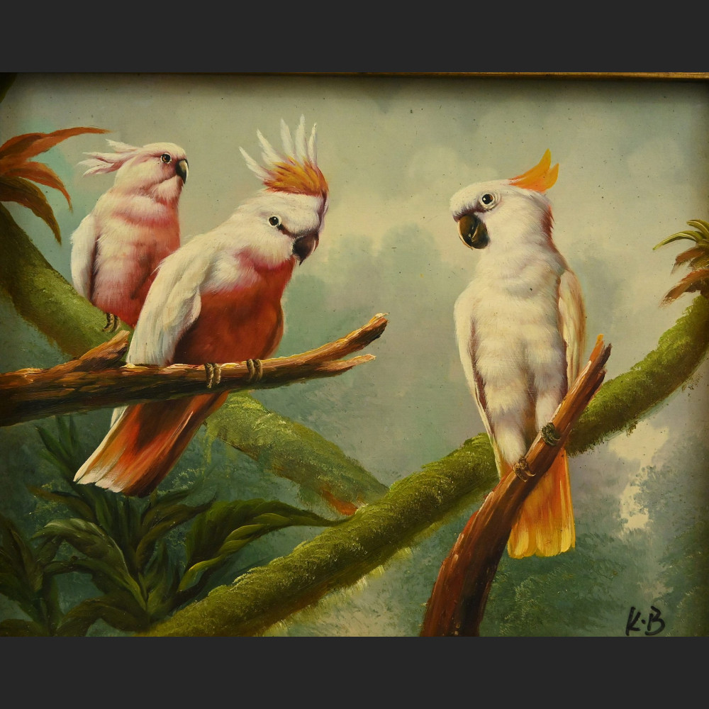 Obraz z ptakami malarstwo olejne na prezent Obraz z ptakami malarstwo olejne na prezent