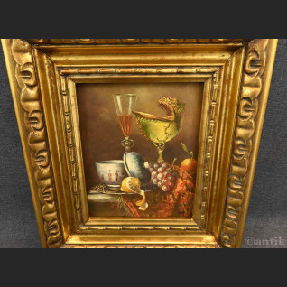 Martwa natura obraz z owocami i nautilusem 