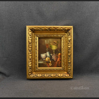 Martwa natura obraz z owocami i nautilusem 