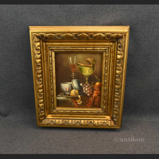 Martwa natura obraz z owocami i nautilusem 