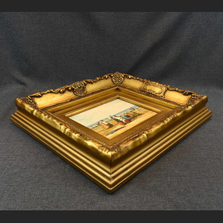 Arystokracja na plaży obraz impresja w ramie Arystokracja na plaży obraz impresja w ramie