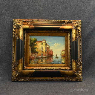 Wenecja obraz olejny piękna rama 