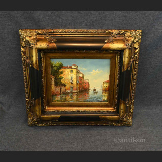 Wenecja obraz olejny piękna rama 