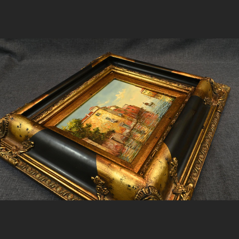 Wenecja obraz olejny piękna rama 