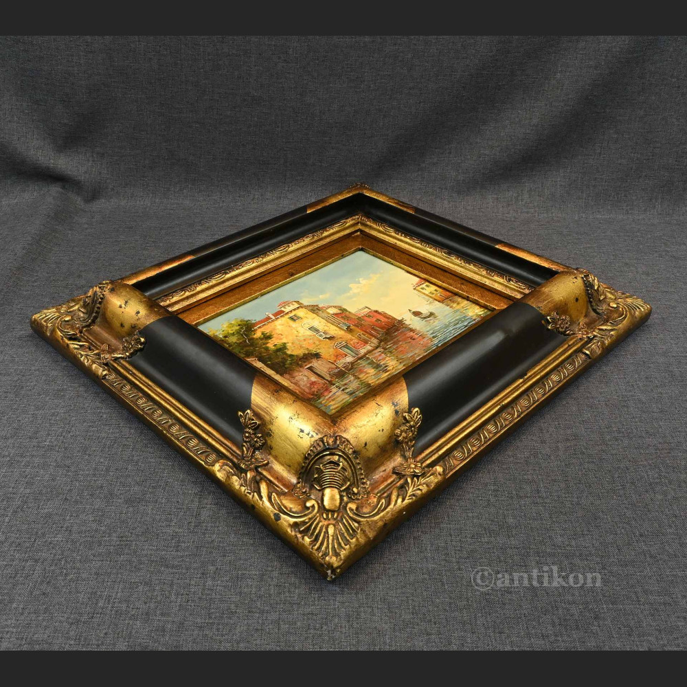 Wenecja obraz olejny piękna rama 
