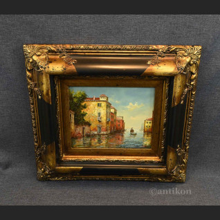 Wenecja obraz olejny piękna rama 