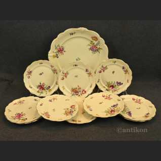 Porcelana Rosenthal komplet talerzy z paterą 