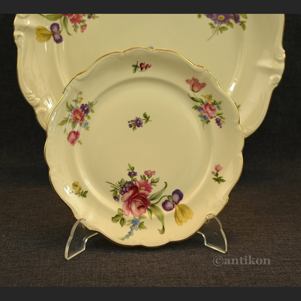 Porcelana Rosenthal komplet talerzy z paterą 