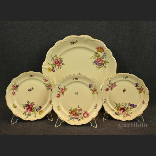 Porcelana Rosenthal komplet talerzy z paterą 