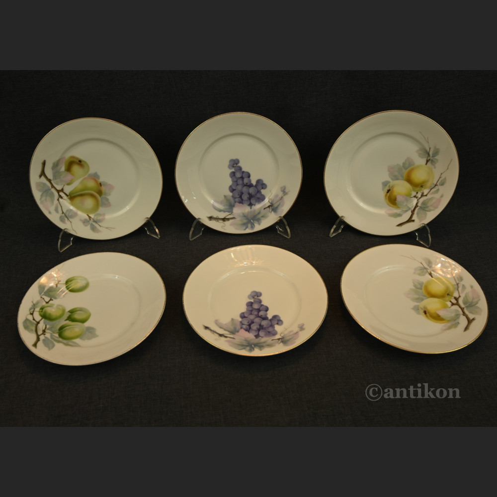 Porcelana Rosenthal stare talerze z owocami 