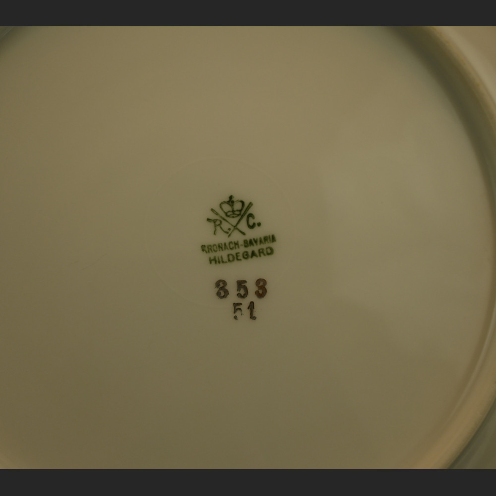 Talerze deserowe Rosenthal motyw owoców Talerze deserowe Rosenthal motyw owoców