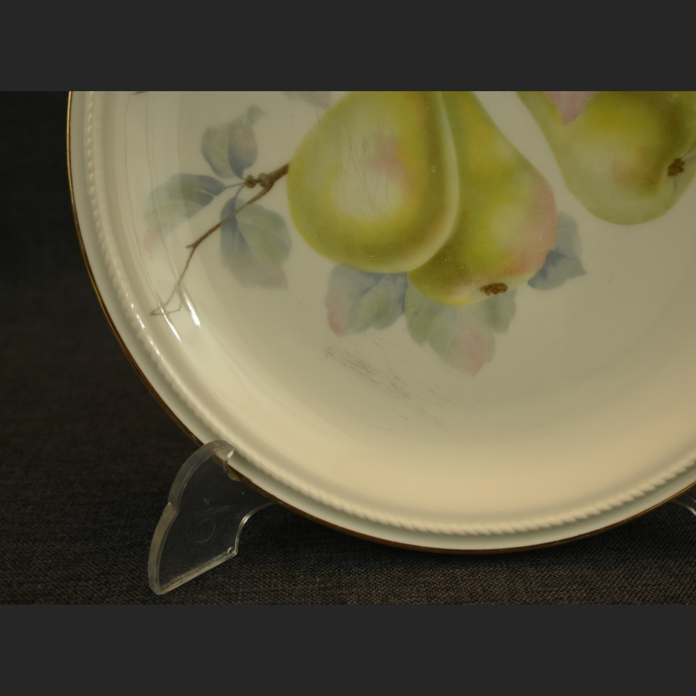 Talerze deserowe Rosenthal motyw owoców Talerze deserowe Rosenthal motyw owoców