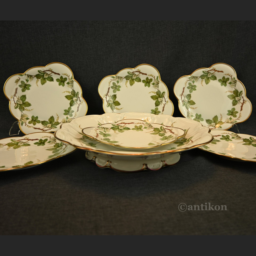 Talerze do serwowania ciasta z paterą 