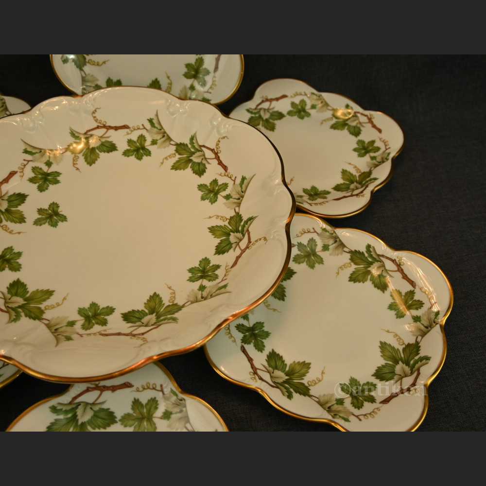 Talerze do serwowania ciasta z paterą 