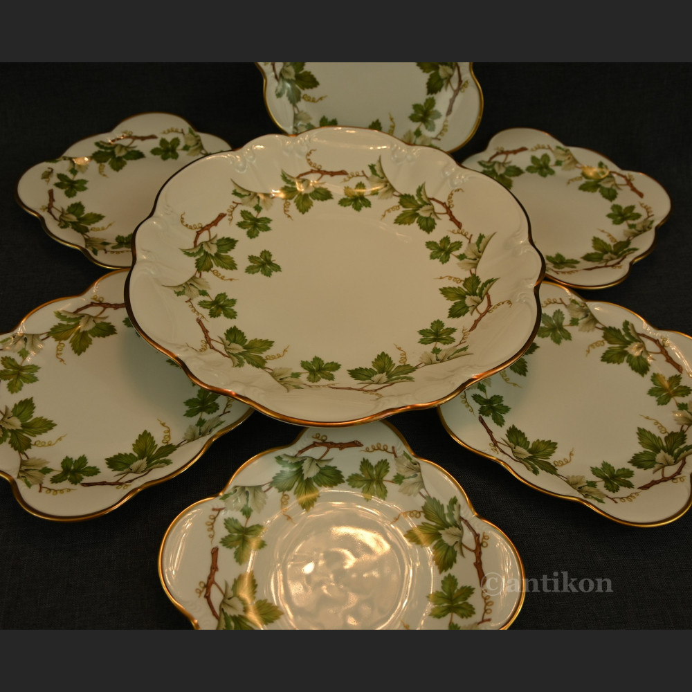 Talerze do serwowania ciasta z paterą 