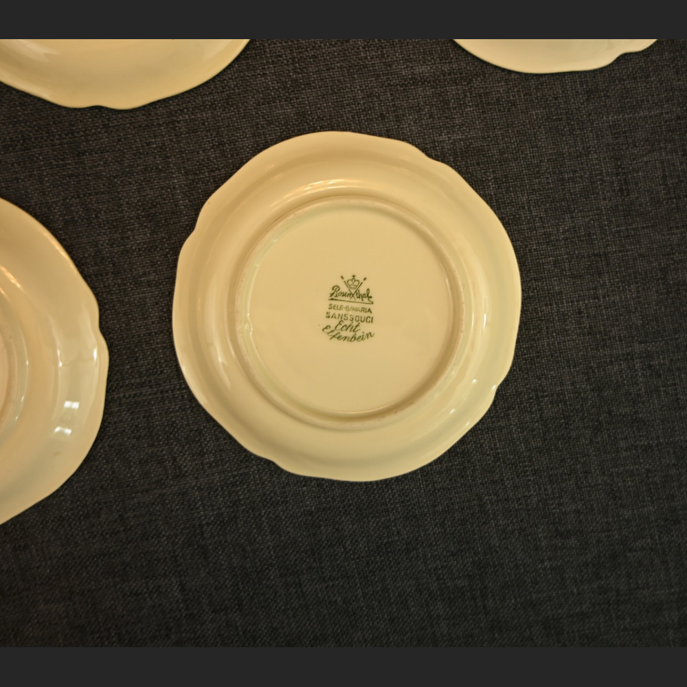 Skapki do herbaty porcelanowy zestaw talerzyków 