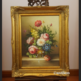 Kwiaty polne w wazonie obraz w ramie  Kwiaty polne w wazonie obraz w ramie