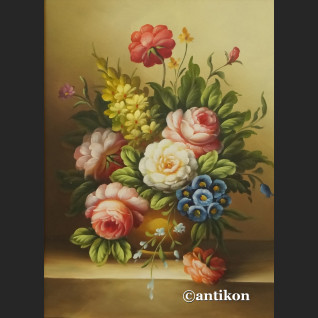 Kwiaty polne w wazonie obraz w ramie  Kwiaty polne w wazonie obraz w ramie