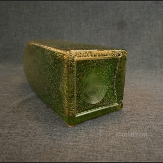 Wazon butla zielony duży stare szkło Wazon butla zielony duży stare szkło