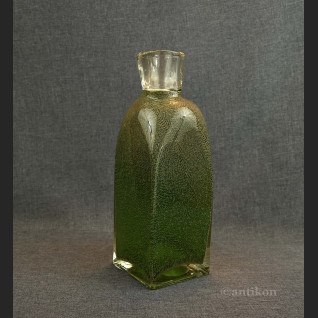 Wazon butla zielony duży stare szkło 