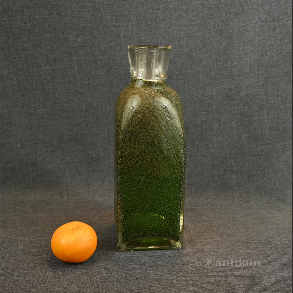 Wazon butla zielony duży stare szkło Wazon butla zielony duży stare szkło